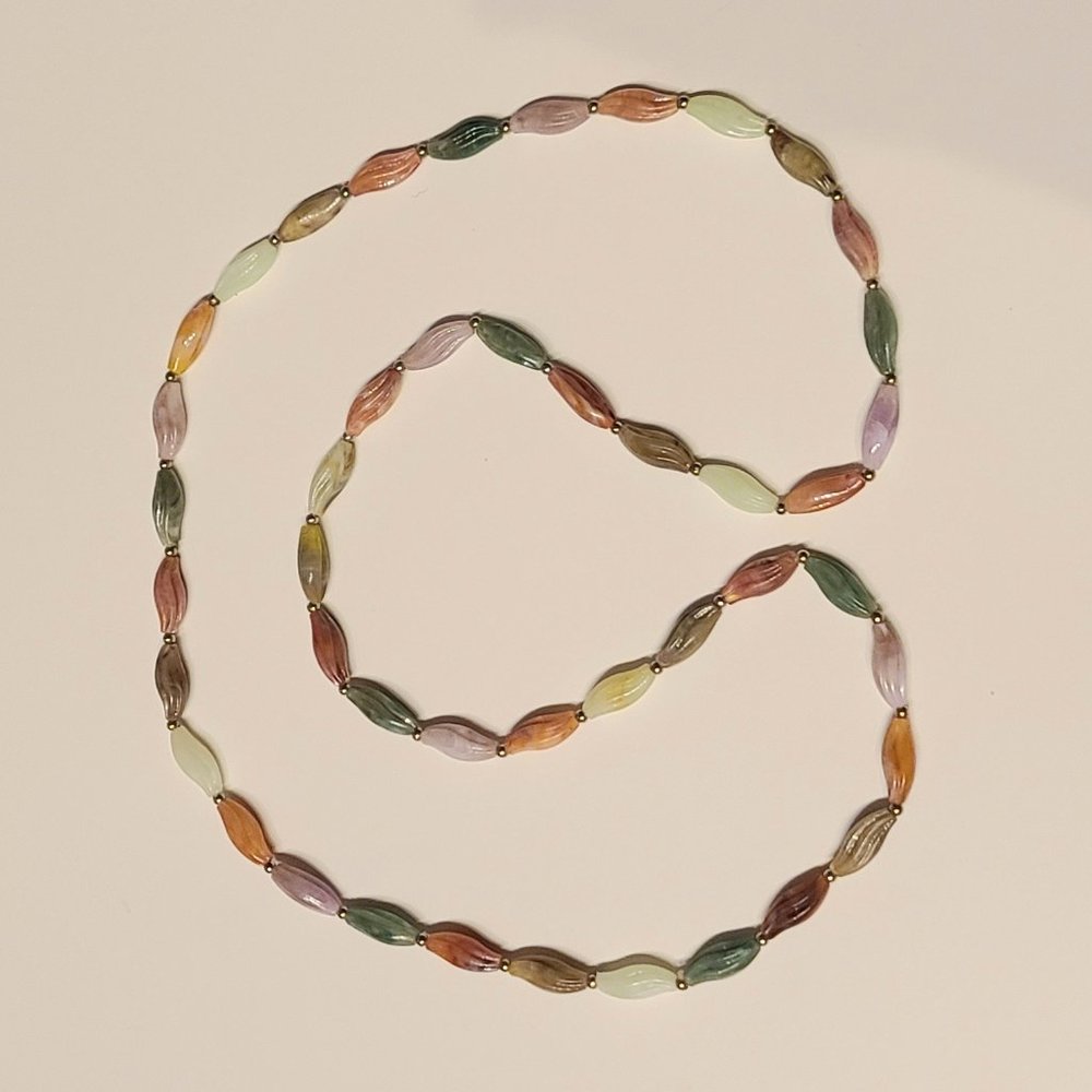 **4/$13** Textured Bead Necklace